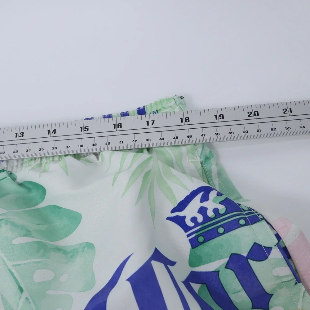 Corona Extra Mens Swim Trunks White Tropical Floral Logo Board Shorts XL